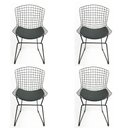 Ver imagem 1 de Kit 4 Cadeiras para cozinha Bertoia Preta - Poltronas do Sul