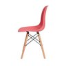 Cadeira de Jantar Charles Eames Eiffel Coral Base de Madeira - 3