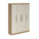 Ver imagem 3 de Roupeiro Modulado 160cm 4 Portas 3 Peças Selene Soluzione Móveis
