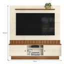 Ver imagem 5 de Estante Home Florianópolis 175cm para Tv até 70” - Mobler:off White / Amendoa