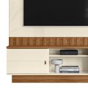 Ver imagem 3 de Estante Home Florianópolis 175cm para Tv até 70” - Mobler:off White / Amendoa