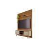 Rack+painel Milo para Tv de até 65 Polegadas - Cumaru Opala - Madetec - 2