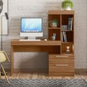 Ver imagem 1 de Mesa para Computador 2 Gavetas Cartel Freijó Trend - Pnr Móveis