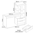 Ver imagem 4 de Mesa para Computador 2 Gavetas Cartel Freijó Trend - Pnr Móveis