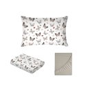 Ver imagem 5 de Jogo de Cama Solteiro 180 Fios Fiori - Borboleta (7380)