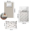 Ver imagem 4 de Jogo de Cama Solteiro 180 Fios Fiori - Borboleta (7380)