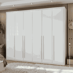 Guarda-Roupa Casal 6 Portas 6 Gavetas Reali New Lopas - 2 Guarda-Roupa Casal 6 Portas 6 Gavetas Reali New Lopas - 2