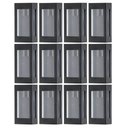 Ver imagem 1 de Kit 12 Luminárias de Parede Arandelas Externas Prime Pretas Bivolt Jardim Fachada Muro Dital