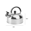 Ver imagem 6 de Chaleira Inox 1,5 Litros com Apito Tampa Alca Bule Termico Cafe Cha Agua Casa Cozinha Luxo