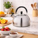 Ver imagem 4 de Chaleira Inox 1,5 Litros com Apito Tampa Alca Bule Termico Cafe Cha Agua Casa Cozinha Luxo