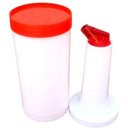 Ver imagem 4 de Kit 4 Garrafa Plásticas Store'n Pour 1l Vermelha Weck Coqueteleira Sucos Destilados