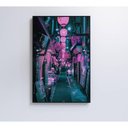 Ver imagem 3 de Quadro Viela Japão 80x120 Cm Vidro Impresso