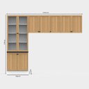 Ver imagem 6 de Armário Cozinha Completo Ditália Berlim 4 Pçs Cv/Br B21