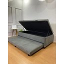 Ver imagem 2 de Cama Box Baú Solteiro com Auxiliar (Bicama) + Colchão Solteiro Espuma D20 12cm | Kit Completo com Ca