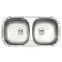 Ver imagem 1 de Cuba de Embutir/sobrepor Tramontina Isis 2c 34 Bs em Aço Inox Acetinado 78x40 Cm Aço Inox