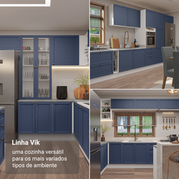 Cristaleira Suspensa 70 Cm 2 Portas de Vidro Vik Madesa - 9