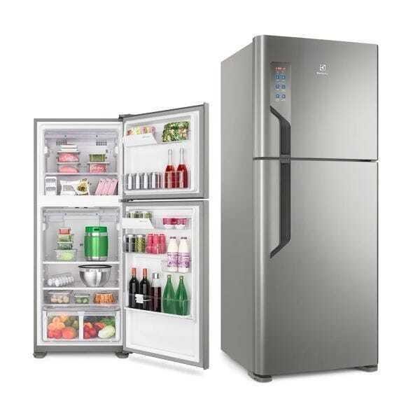 Refrigerador Frost Free Inox Tf55S 431 Litros- Electrolux 110V