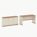 Ver imagem 6 de Conjunto Escritório Office Mesa e Buffet Berlin Vianossa