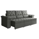 Ver imagem 2 de Sofá Retrátil York 3 Lugares 2,10m Suede