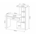 Ver imagem 3 de Escrivaninha Estante com 2 Portas e Gaveta Multimóveis CR25040 Nogal