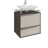 Gabinete de Banheiro 1 Cuba Sobreposta em Base de Vidro Faro MGM Móveis - 2
