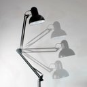 Ver imagem 4 de Luminaria Abajur Chao Articulada Metal E27 Iluminaçao Mesa Sofa Quarto Sala Trabalho Estudos Home