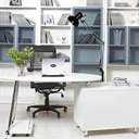 Ver imagem 5 de Luminaria Abajur Chao Articulada Metal E27 Iluminaçao Mesa Sofa Quarto Sala Trabalho Estudos Home