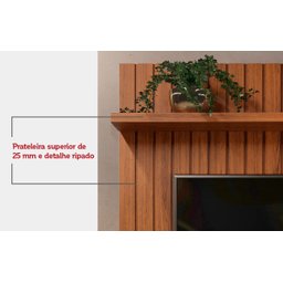 Estante Home Theaters para Salas Atenas C/pés - Élpis Móveis - Bali/cedro - 2