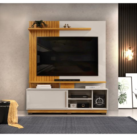 Estante Home Theaters para Salas Atenas C/pés - Élpis Móveis - Bali/cedro