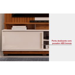 Estante Home Theaters para Salas Atenas C/pés - Élpis Móveis - Bali/cedro - 3