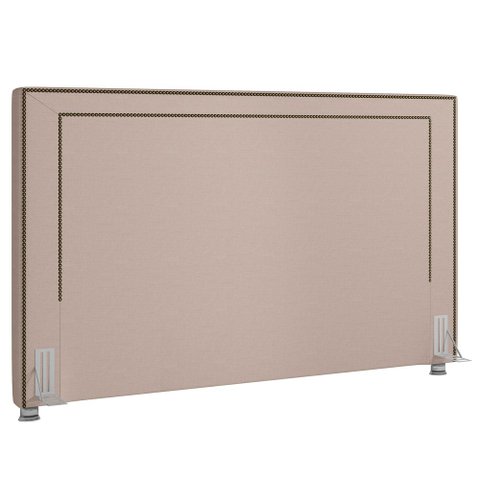 Cabeceira Cama Box Casal King 195cm Mali P02 Linho Bege Cru - Mpozenato