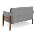 Ver imagem 5 de Sofá Namoradeira Lana Linho Grafite A26 Base de Madeira - D'Rossi DRossi