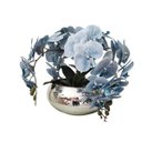 Ver imagem 1 de Arranjo Com 4 Orquídeas Azul Realistas No Vaso Prata