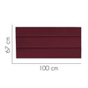 Ver imagem 2 de Painel Estofado Luxo Argentina 100cm Solteiro para Cama Box Suede Bordô - Gat Magazine