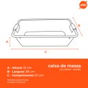 Ver imagem 3 de Kit 15 Caixas de Massa Azul 20 Litros Afort