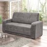 Conjunto de Estofados 2 e 3 Lugares Accordes - Estofados Linhares Cinza005 - 3