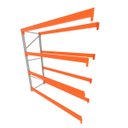 Ver imagem 1 de Mini Porta Pallet 200 kg por Nivel Continuação com 4 Niveis Laranja sem MDF