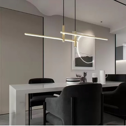Pendente Moderno Slim Luxo para 2 Mini Dicroicas + 2 Perfis Led Integrado 1,00m - Grafite - 7