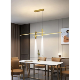 Pendente Moderno Slim Luxo para 2 Mini Dicroicas + 2 Perfis Led Integrado 1,00m - Grafite - 5
