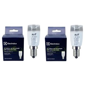 2 Unidades de Lâmpada Led E14 Original Electrolux 1,4w Serve Todas Geladeiras e Refrigeradores