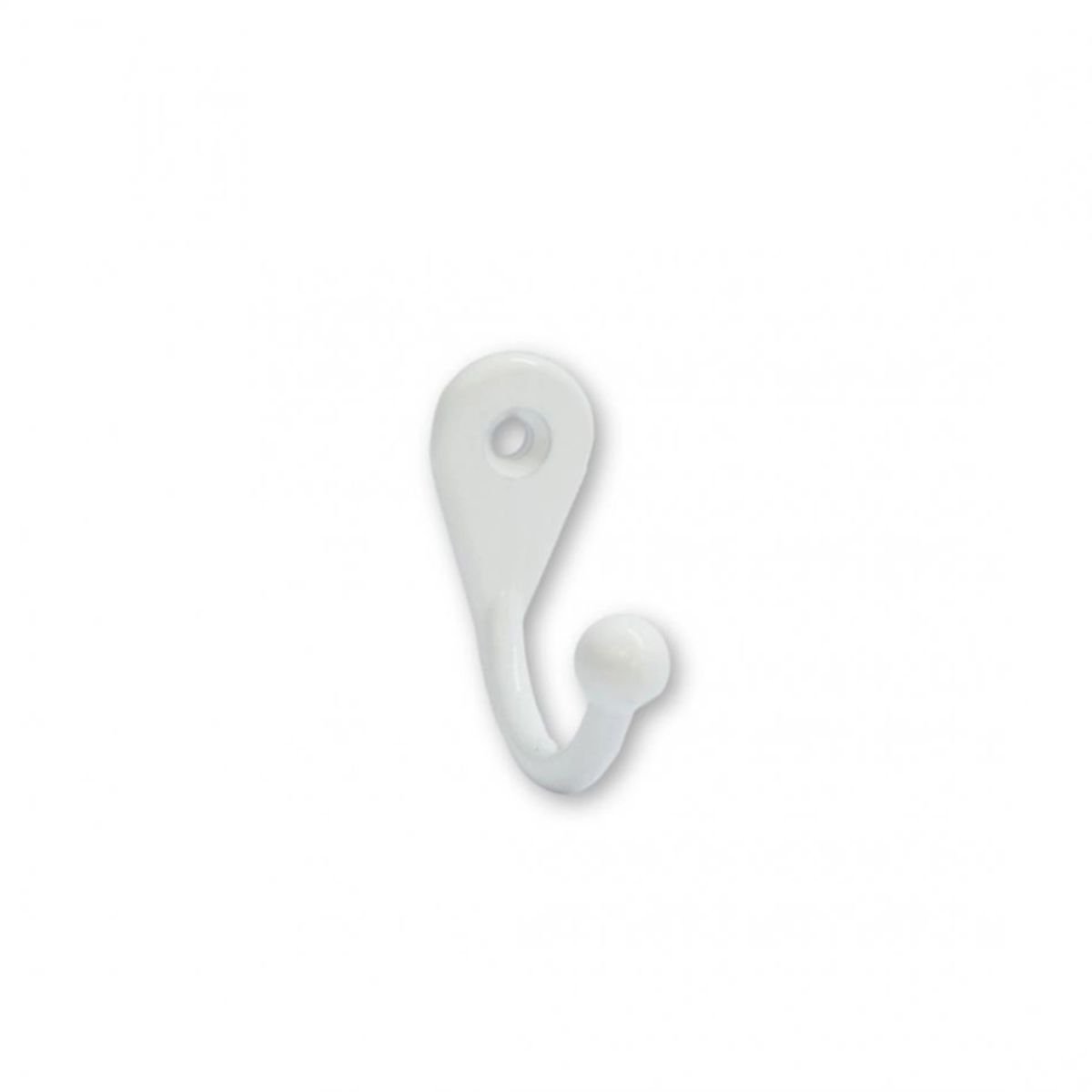 Cabide Gancho Simples Pequeno Branco Ref. 4100 - Loth - 1