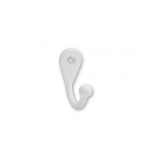 Cabide Gancho Simples Pequeno Branco Ref. 4100 - Loth
