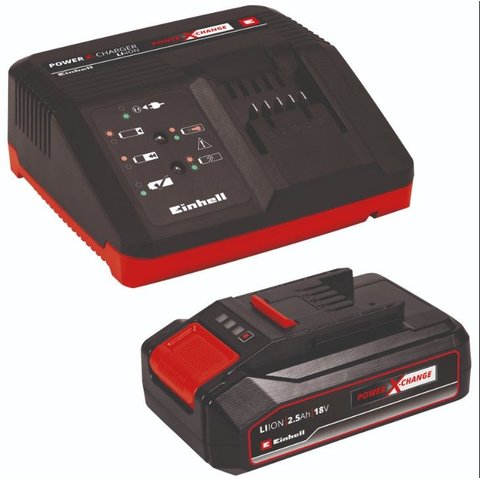 Kit Bateria Einhell Pxc 18V 2,5AH + Carregador Rápido
