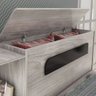 Cama Solar Bibox, Baú com Nicho - Perfil Cinza / Preto / Cinza - 4