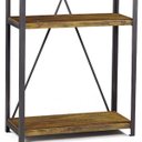 Ver imagem 3 de Estante Baviera com 3 Prateleiras Grafite/Rustic Brown - Gran Belo
