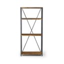 Ver imagem 2 de Estante Baviera com 3 Prateleiras Grafite/Rustic Brown - Gran Belo