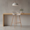 Ver imagem 1 de Banqueta Média Vazada com Base de Aço Monaco Fratini