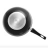 Frigideira Wok Indução Revest Ceram Granilite Preta 28cm Lyor - 3