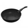 Frigideira Wok Indução Revest Ceram Granilite Preta 28cm Lyor - 1