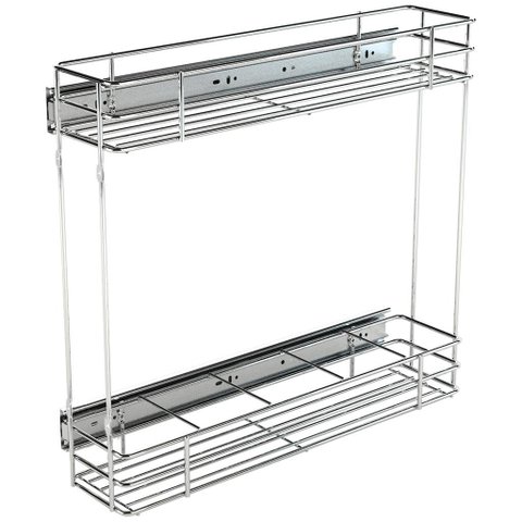 Porta Latas / Óleo Lateral 195x435x475mm Aço Inox 7029